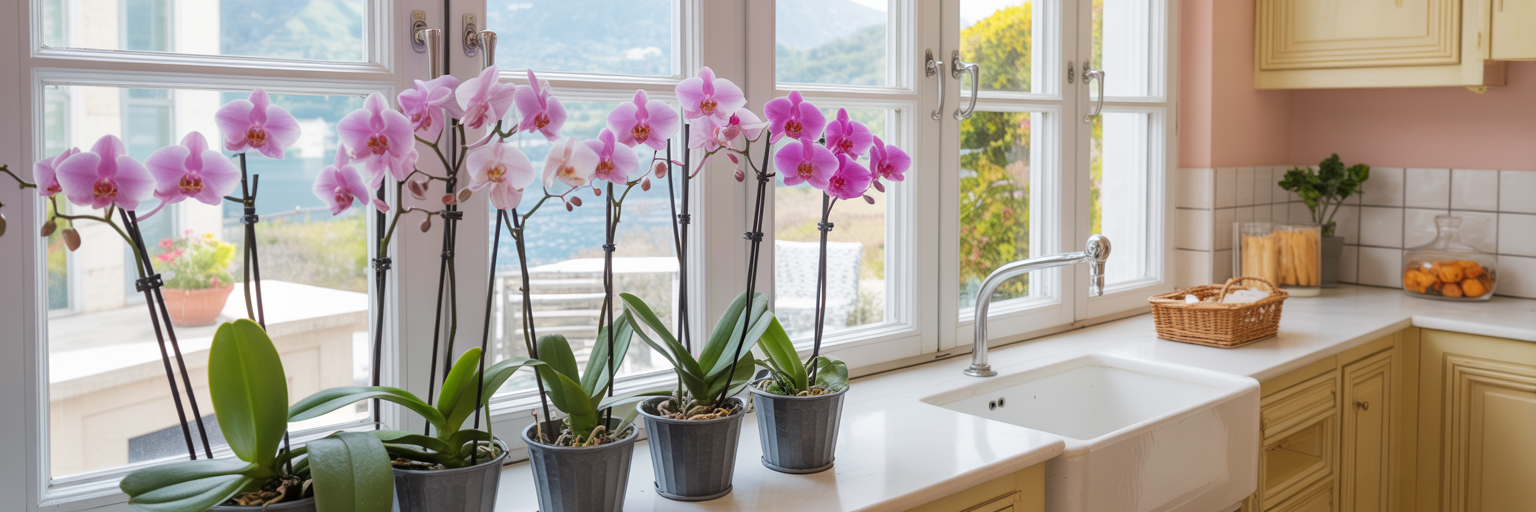 orchideje v kuchyni